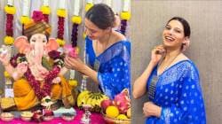 Photos : अनघा अतुल भगरेच्या घरी गणेशोत्सवाचा जल्लोष; सजावट व पारंपरिक लूकची जोरदार चर्चा