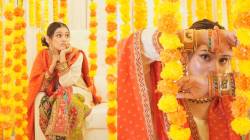 Photos: ‘थोडंसं संस्कारी…’ आरजे महवशचं नवं फोटोशूट; वर्क असलेल्या पारंपरिक ड्रेसनं वेधलं लक्ष