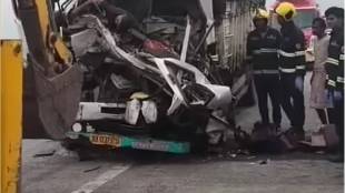 truck hit unknown vehicle on samruddhi highway truck driver died in accident