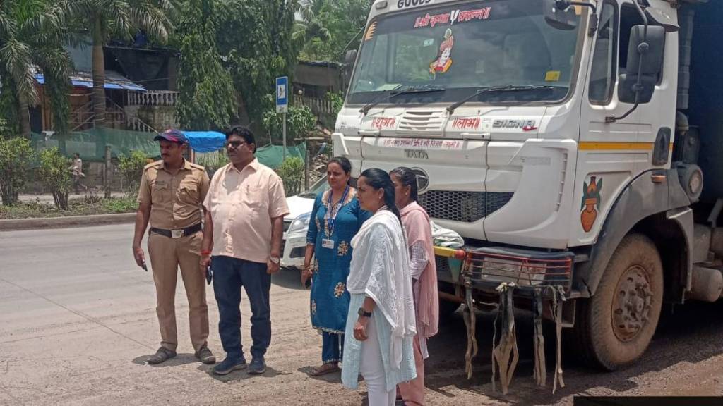 teams deployed on mumbai ahmedabad highway to stop debris vehicles entering vasai virar