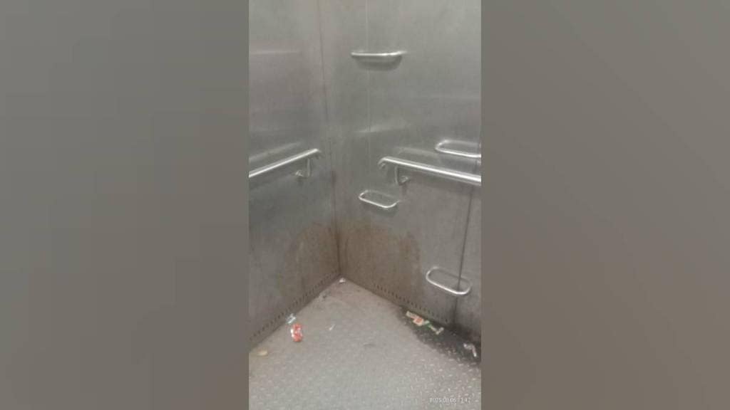 elevators installed at vasai railway station become unclean