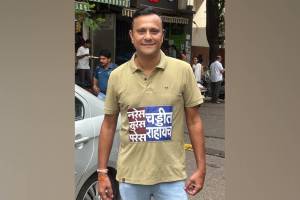 MNS leader sandeep deshpandes T shirt message to gujarati speaking community