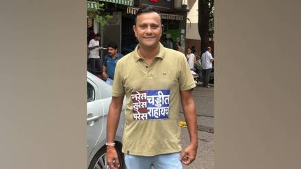 MNS leader sandeep deshpandes T shirt message to gujarati speaking community MNS leader sandeep deshpandes T shirt message to gujarati speaking community