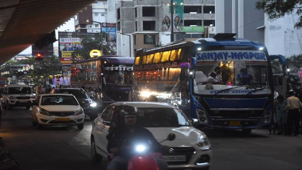 transport department due to rising traffic in nagpur bans private travel bus entry within city limits from august 13