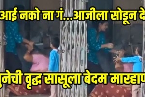 Shocking video UP Woman Brutally Beats Her Mother-In-Law Over Dowry Conflict In Etah