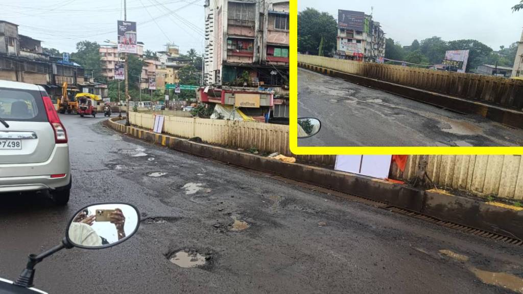 Ganeshotsav 2025, Bhandup flyover potholes, Ambernath traffic issues, Ganesh festival road conditions,