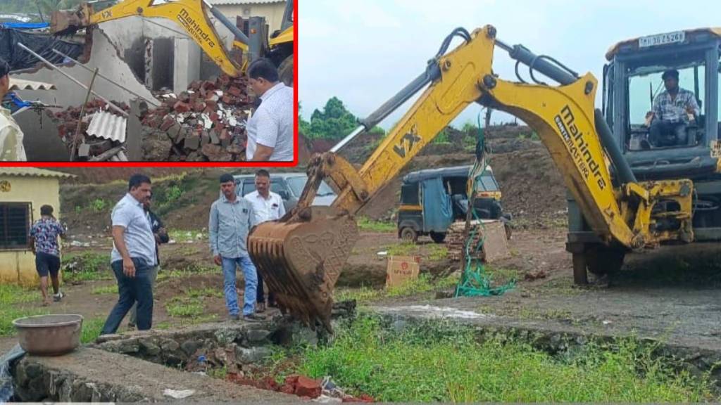 illegal construction Kalyan, Dombivli unauthorized buildings, Indiranagar Titwala chawls demolition, land mafia crackdown, Kalyan Dombivli municipal action,