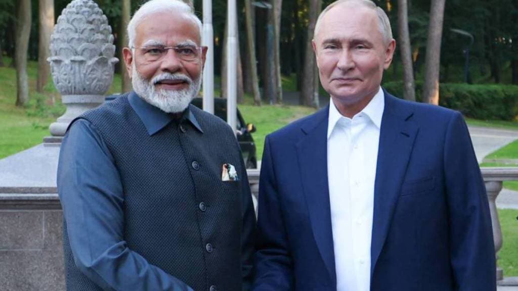 Pm Narendra Modi and Vladimir Putin