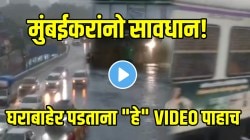मुंबईकरांनो सावधान! काळाकुट्ट अंधार, वादळी वाऱ्यासह हायवेवर गाड्यांची गर्दी, लोकल ४० मिनिटं उशीरा; घराबाहेर पडताना “हे” VIDEO पाहाच