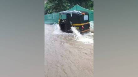 belapur industrial belt adjacent to navi mumbai completely submerged