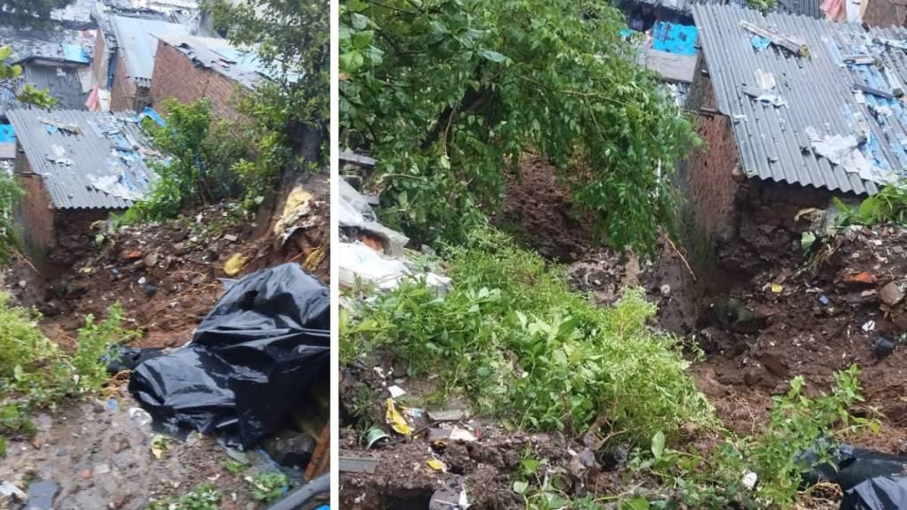 Thane heavy rain, Thane landslide damage, Lokmanya Nagar landslide, Amar Nath Sharma injury, Thane flood evacuation,