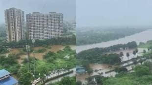 Titwala flooded due to flooding of Kalu River