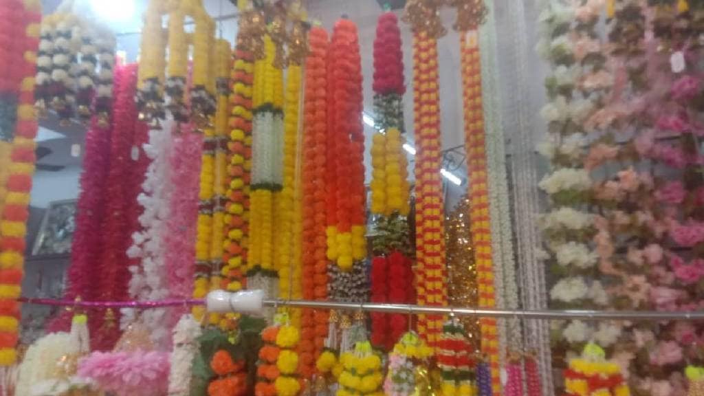 only week left for ganeshotsav ongoing rains and flooding made it difficult to citizens to leave their homes to shop