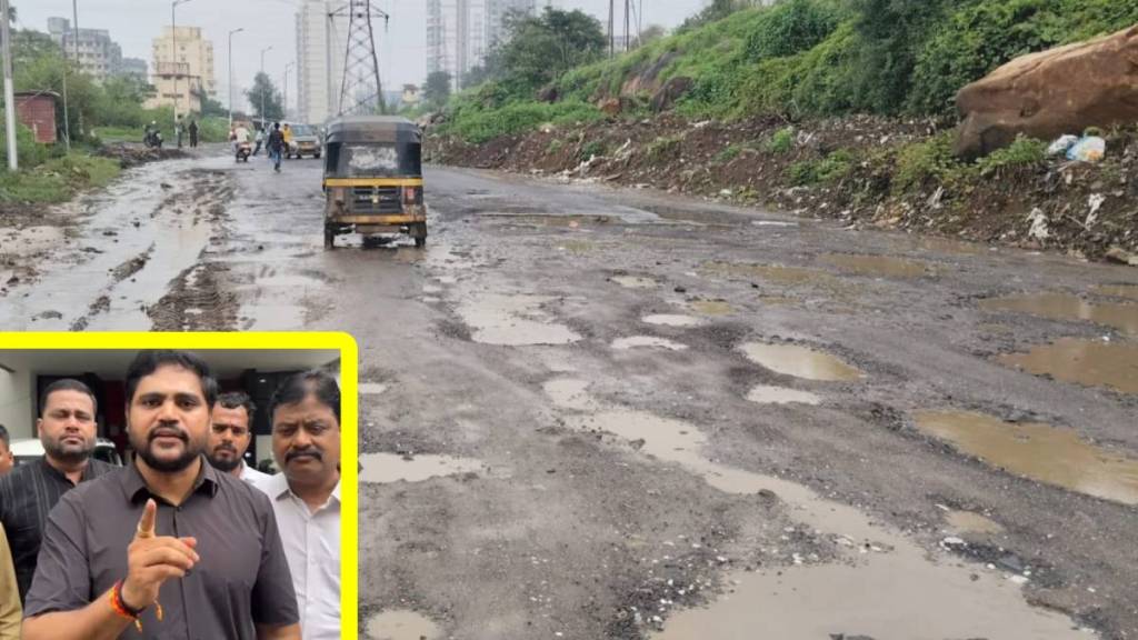 Kalyan potholes, Dombivli road repair, traffic congestion Kalyan, Ganeshotsav road condition,