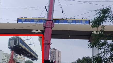 Metro Train Coach Than, Thane metro trial, Ghodbunder metro route, Thane traffic relief, Mumbai metro connectivity,
