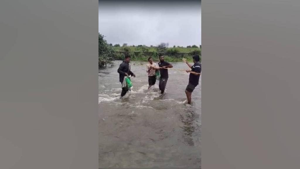 lack of bridge on savitri river forces Chikhali farmers to risk lives crossing riverbed