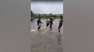lack of bridge on savitri river forces Chikhali farmers to risk lives crossing riverbed