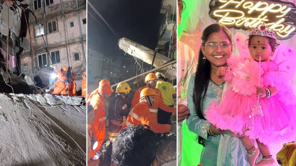 Virar building collapse, building collapse rescue, first birthday tragedy, Jovil family, Virar news today, building collapse victims, rescue operation Virar, Aarohi Jovil death,