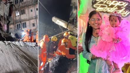 Virar building collapse, building collapse rescue, first birthday tragedy, Jovil family, Virar news today, building collapse victims, rescue operation Virar, Aarohi Jovil death,