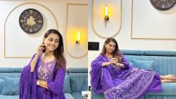 Photos: ‘पाहिले न मी तुला…’ जांभळ्या रंगाच्या ड्रेसमध्ये खुललं रेश्मा शिंदेचं सौंदर्य