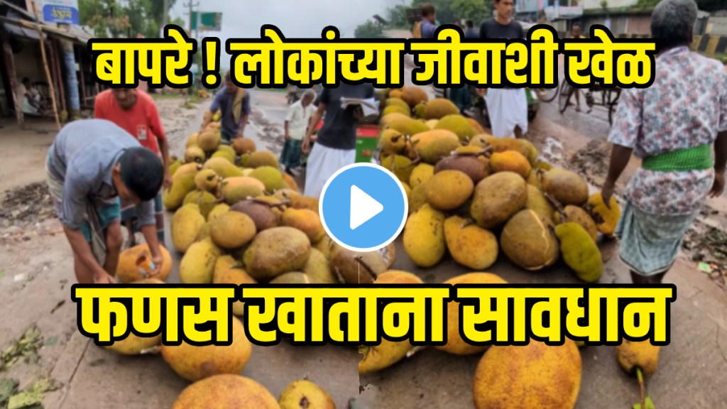 Unhygienic Jackfruit selling with applying colour shocking video