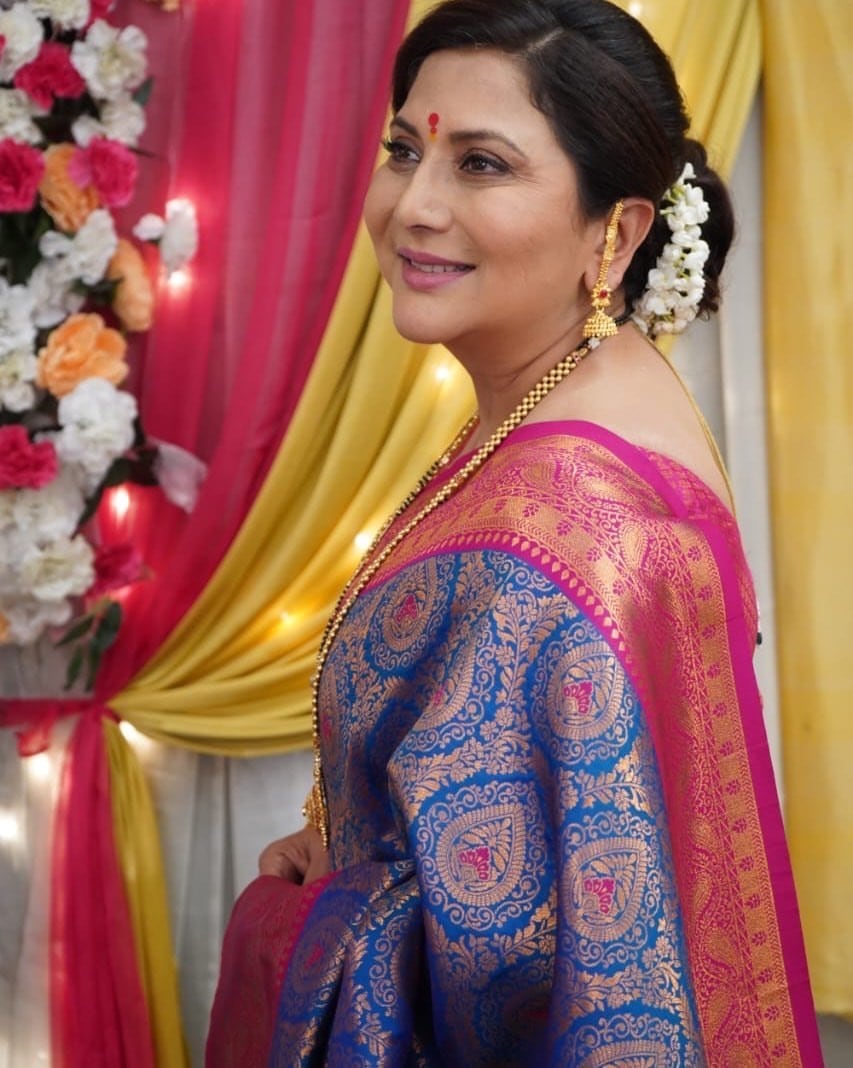 Nivedita Ashok Saraf Paithani Saree Look