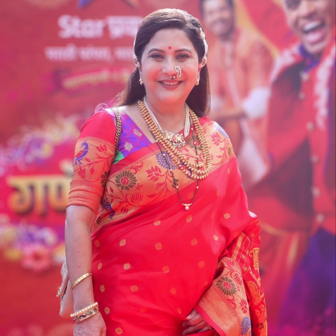 Nivedita Ashok Saraf Paithani Saree Look