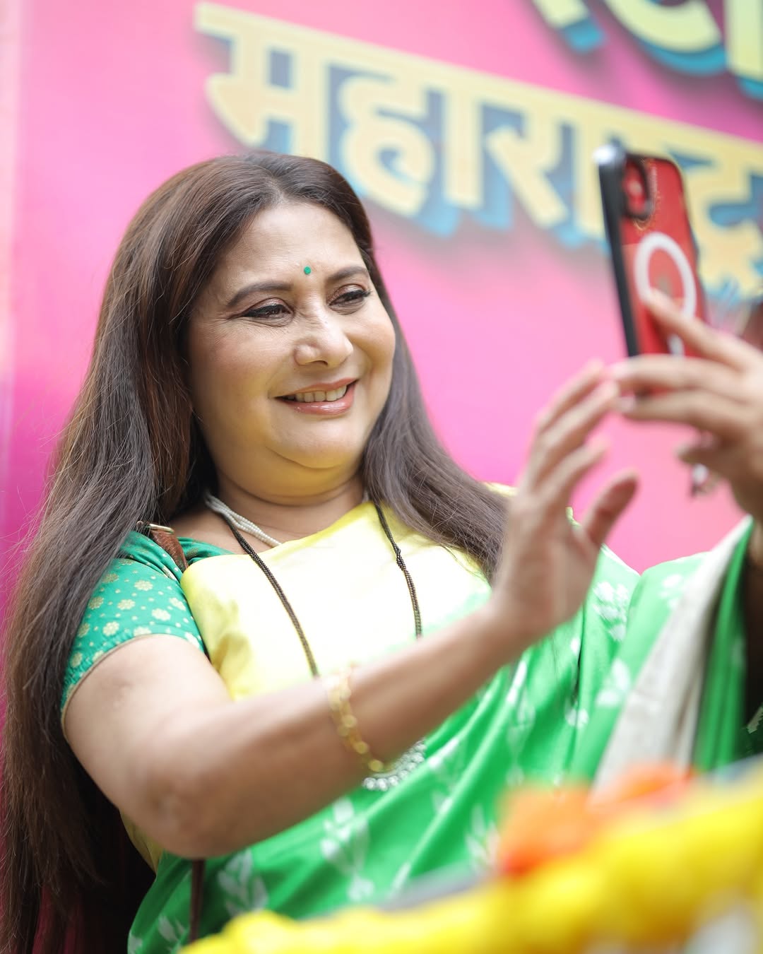 Nivedita Ashok Saraf Paithani Saree Look