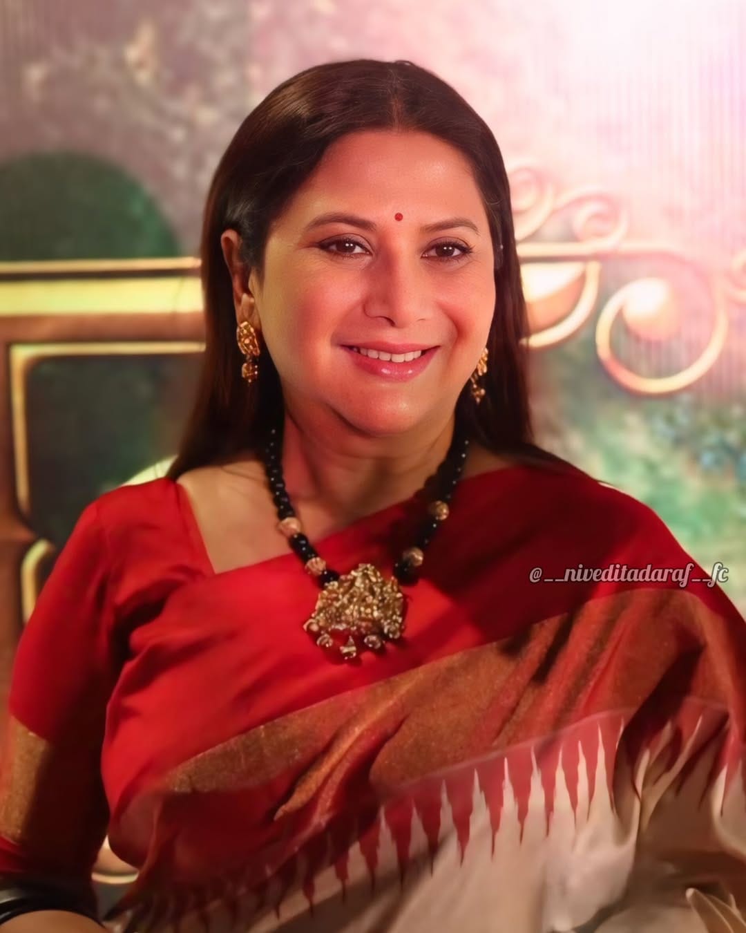 Nivedita Ashok Saraf Paithani Saree Look