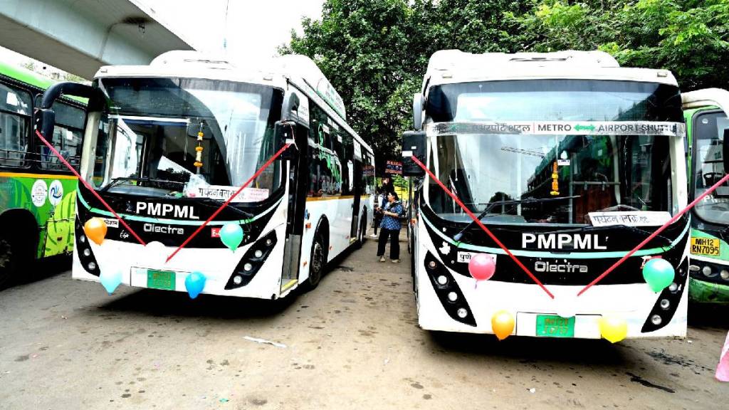PMPML Bus Ranjangaon Chakan MIDC traffic jam