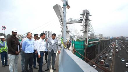 Panbai School Vakola Nala elevated road speed bump removed