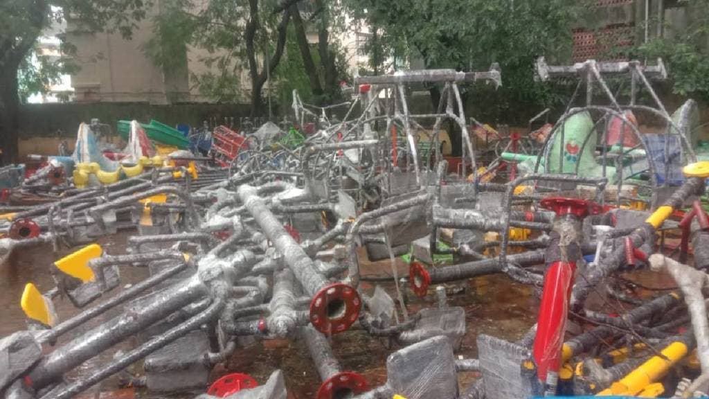 Loksatta sharbat Plight of parks in Vasai Virar city