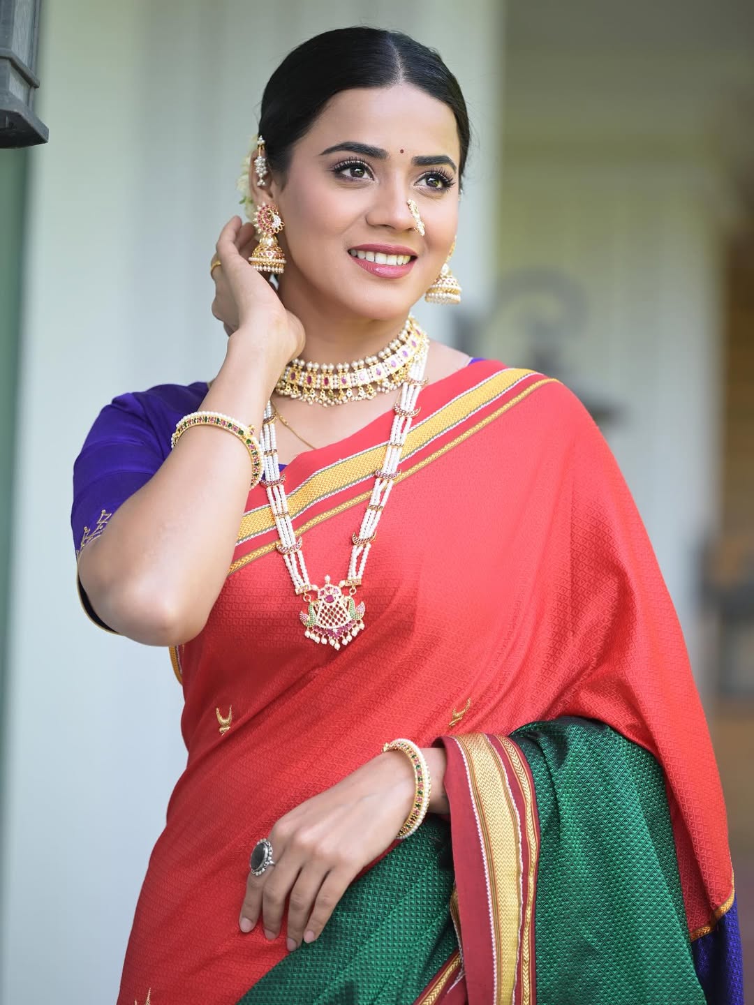 Pratiksha Mungekar Khun Saree Look