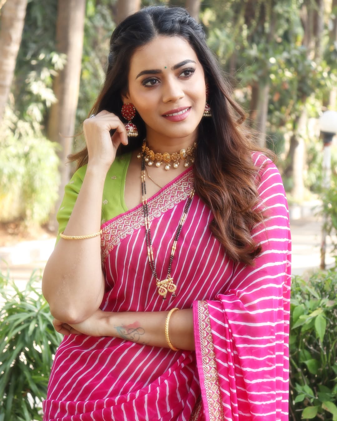 Pratiksha Mungekar Khun Saree Look