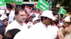 राहुल गांधींच्या नेतृत्वात इंडिया आघाडीचा निवडणूक आयोगावर मोर्चा, ‘मतांची चोरी बंद करा’च्या घोषणा