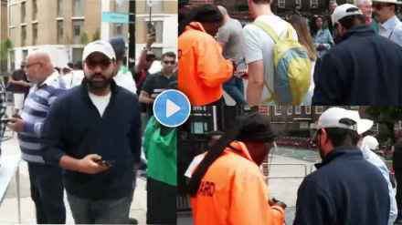 Rohit Sharma Arrives at Oval to Watch IND vs ENG 5th Test Day 3 Waits in Line for Ticket Check Video