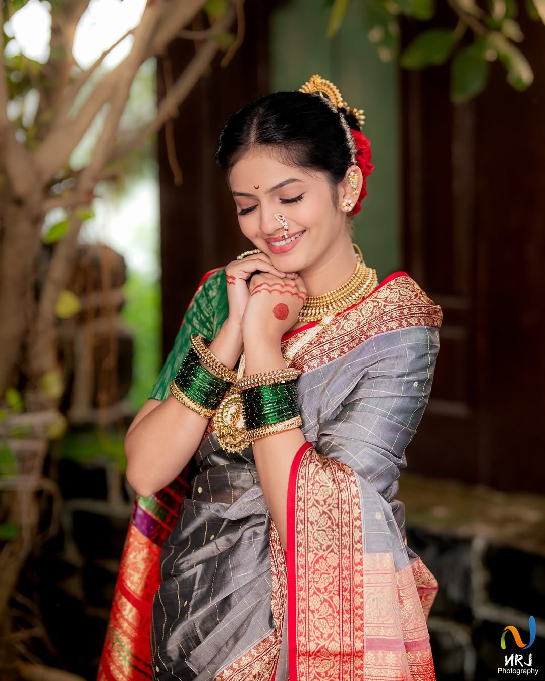 Roomani Khare Nauvari Saree Look