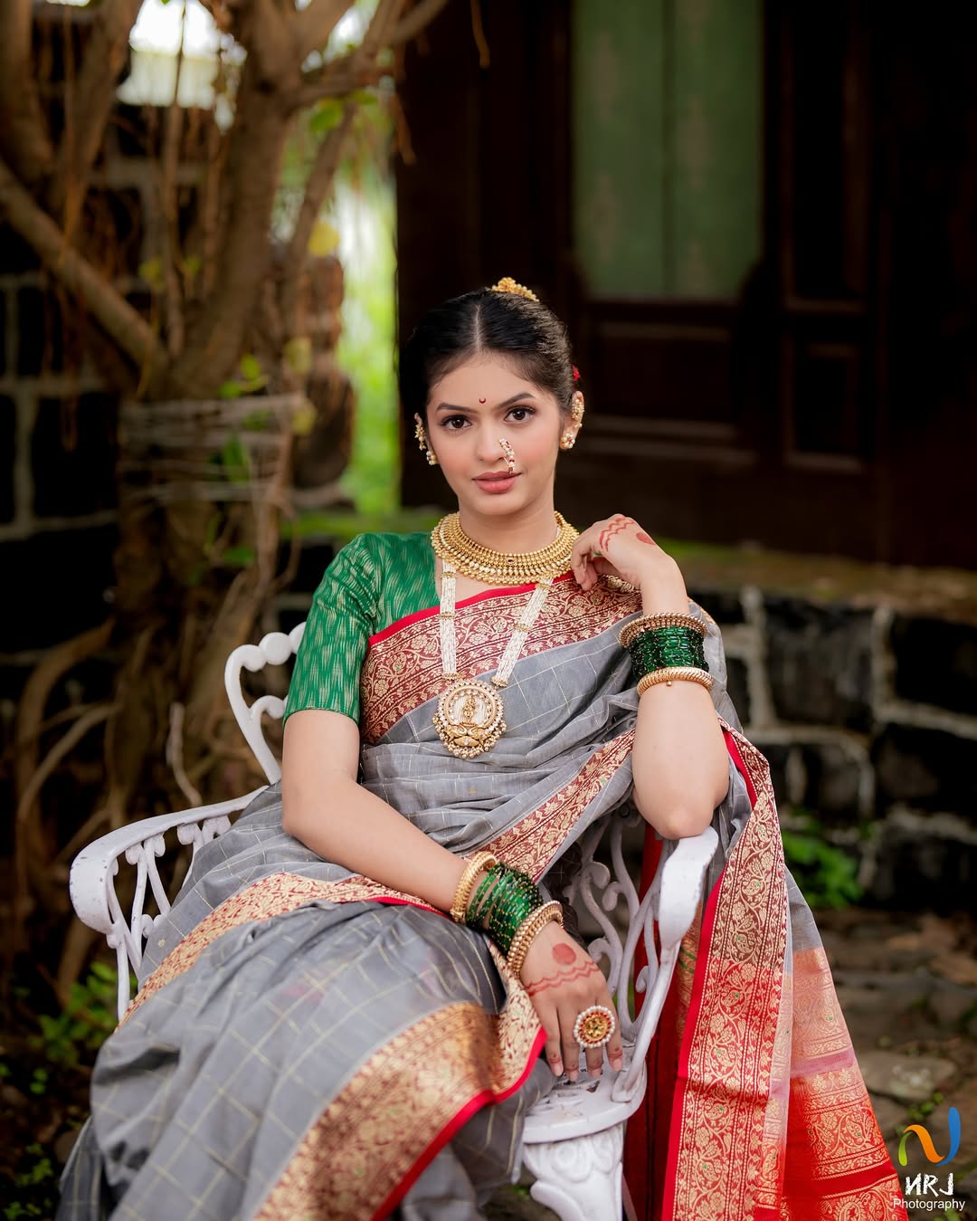 Roomani Khare Nauvari Saree Look