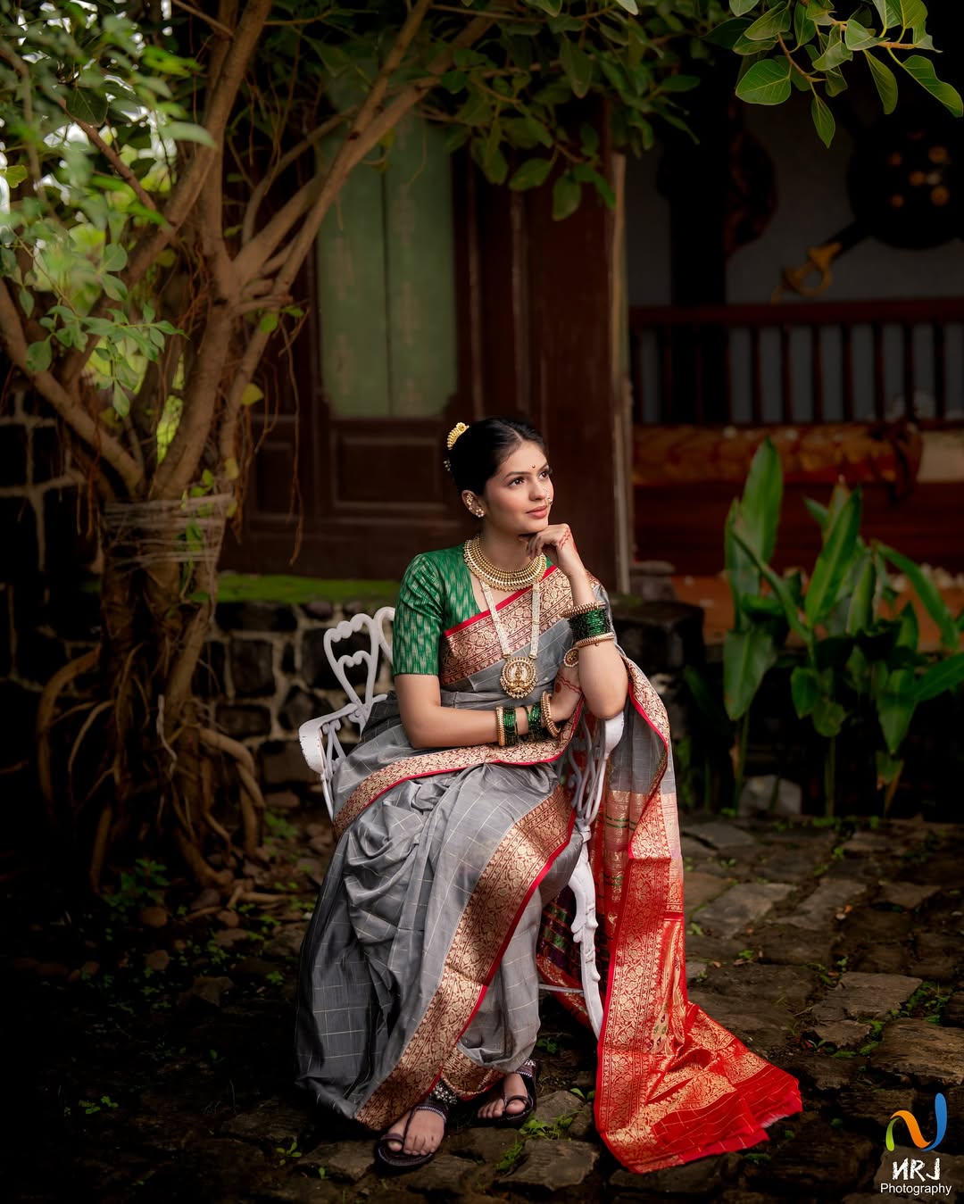 Roomani Khare Nauvari Saree Look