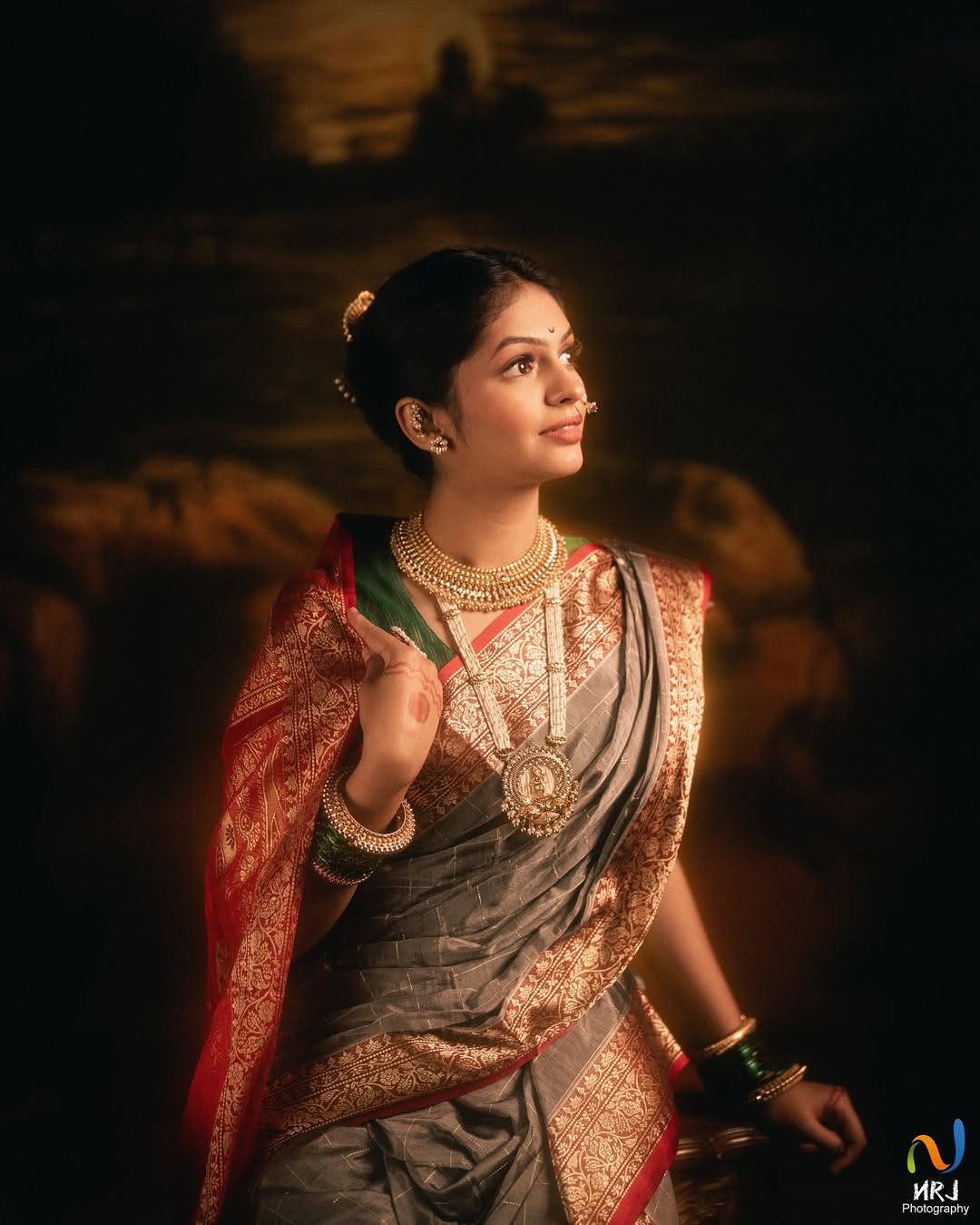 Roomani Khare Nauvari Saree Look
