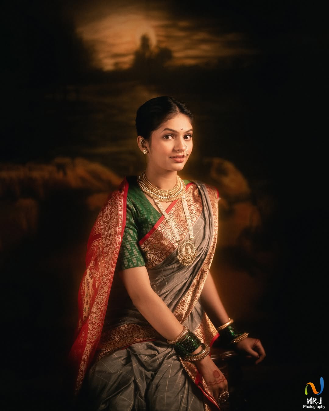 Roomani Khare Nauvari Saree Look