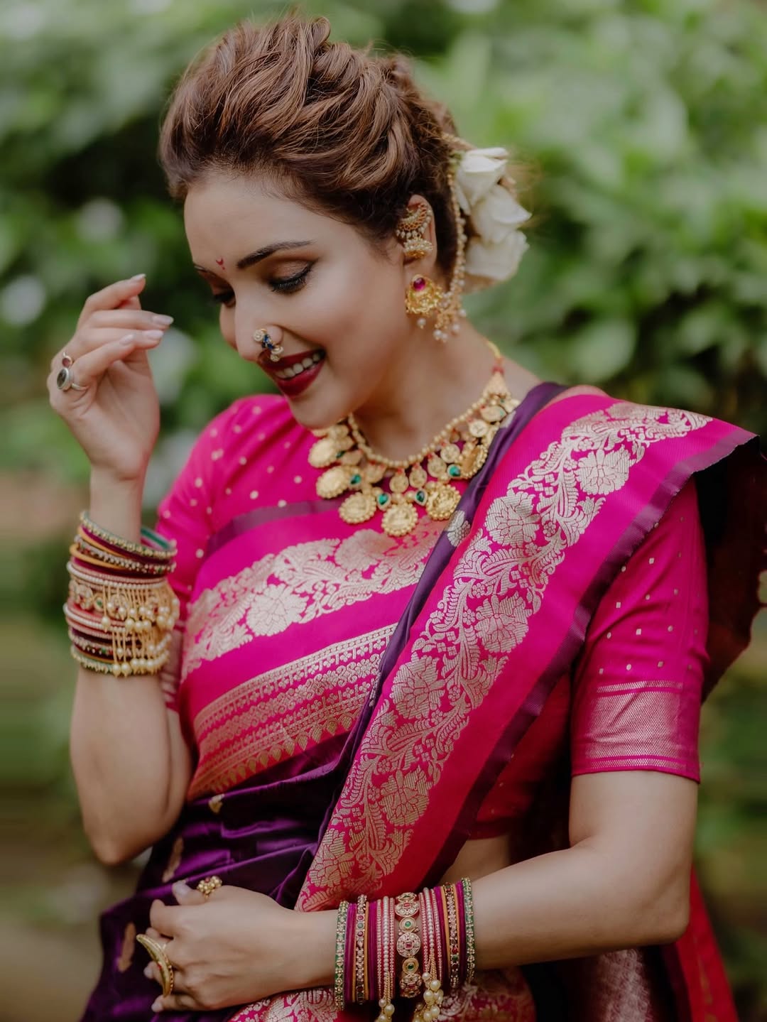 Rupali Bhosle Mangalagaur 2025 Look
