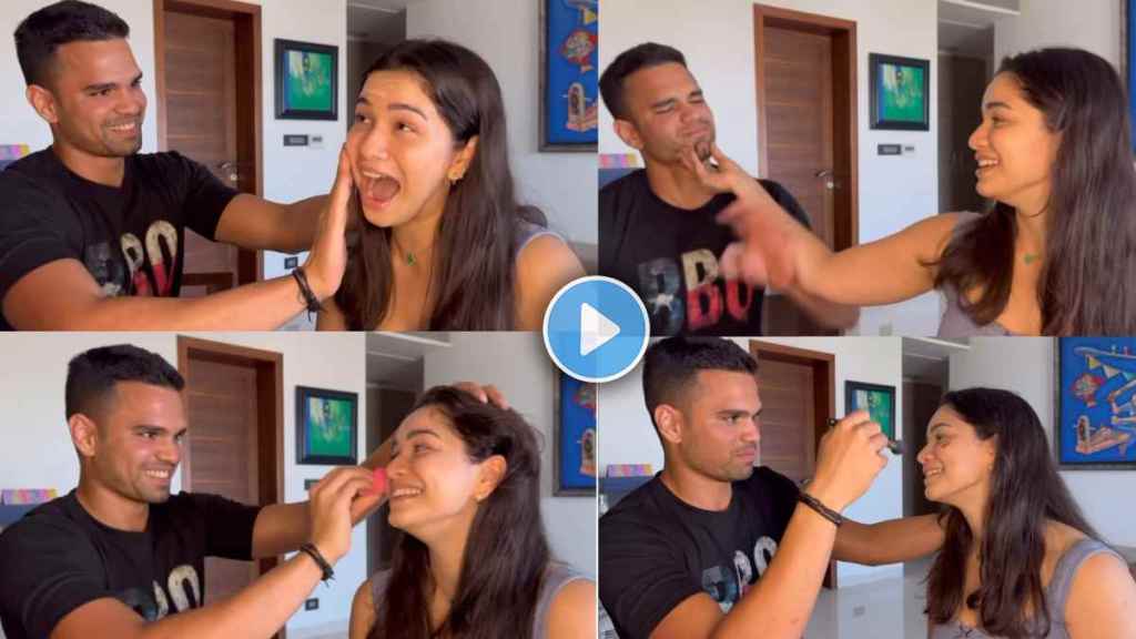 Sara Tendulkar Ask Brother Arjun Tendulkar to Do Her Makeup Video Viral on Raksha Bandhan 2025