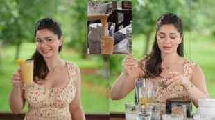 Sara Tendulkar Share Healthy Hydrating and Protein Packed Pina Colada Smoothie Recipe Video