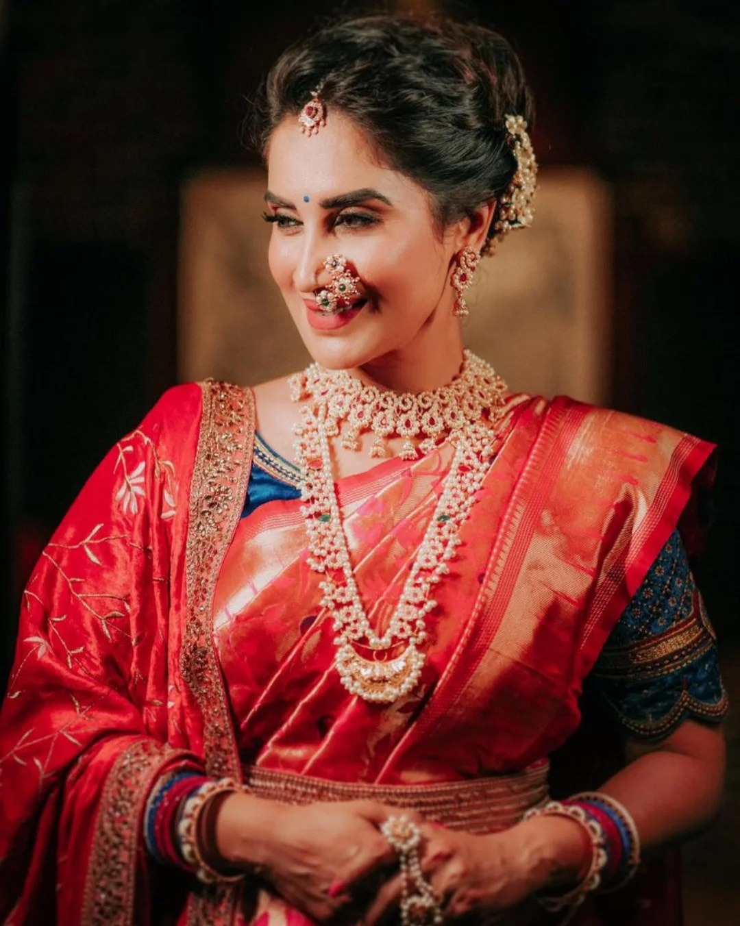 Ganesh Chaturthi 2025 marathi actress home ganpati photos