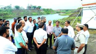 Ganeshotsav 2025 Pimpri Chinchwad Municipal Corporation Commissioner Shekhar Singh inspected the Ganesh immersion ghats pune print news