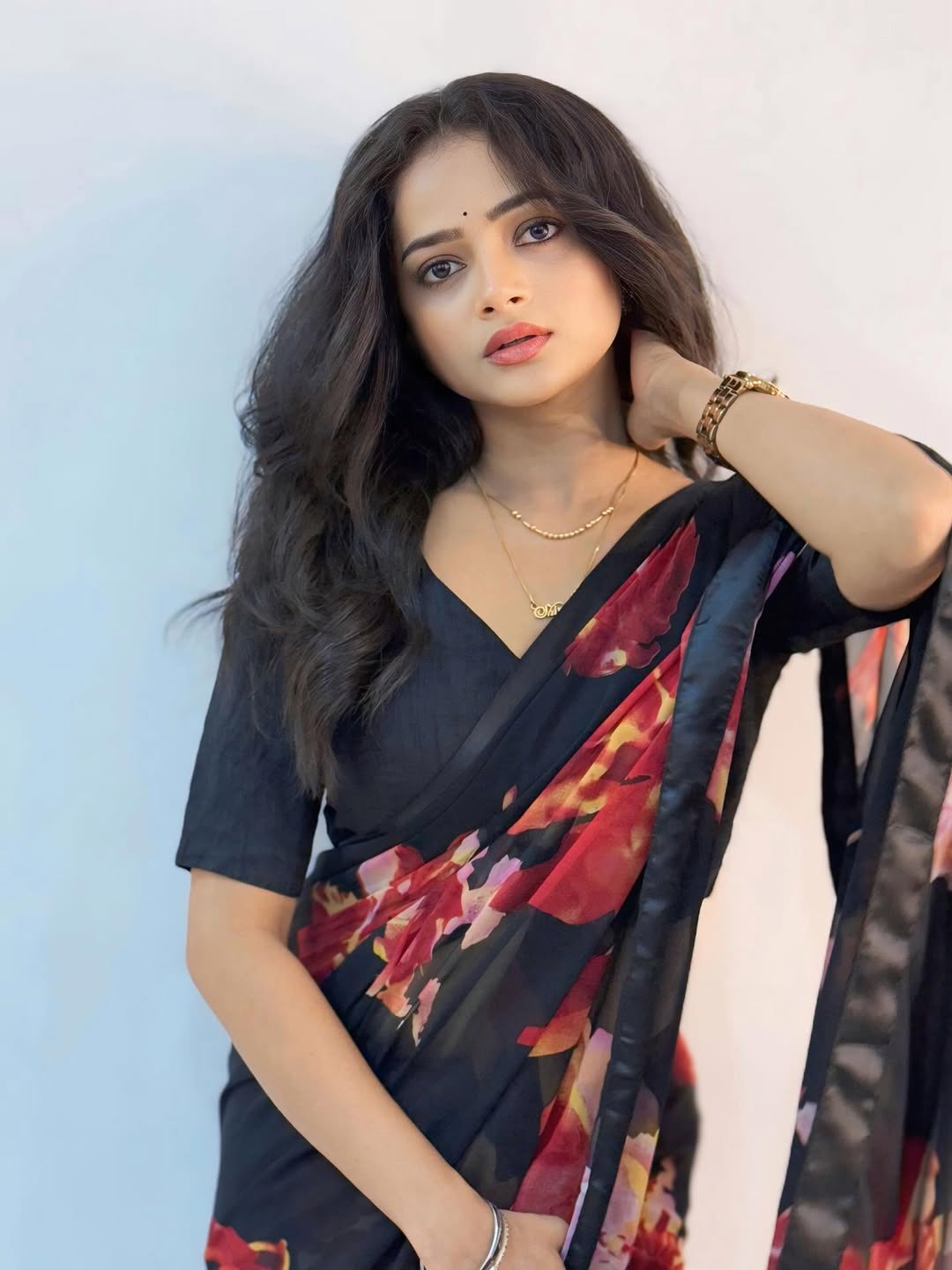 Shivali Parab Yellow Saree Look