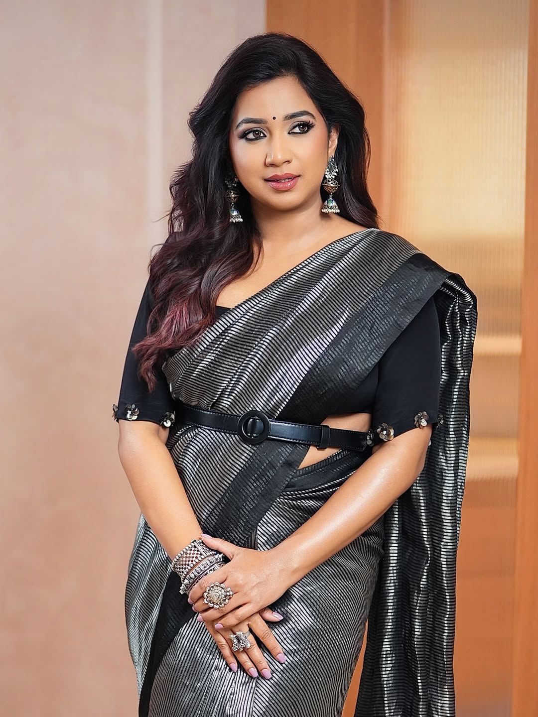 Shreya goshal beautiful saree looks