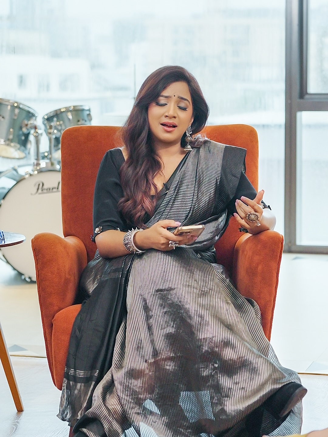 Shreya goshal beautiful saree looks