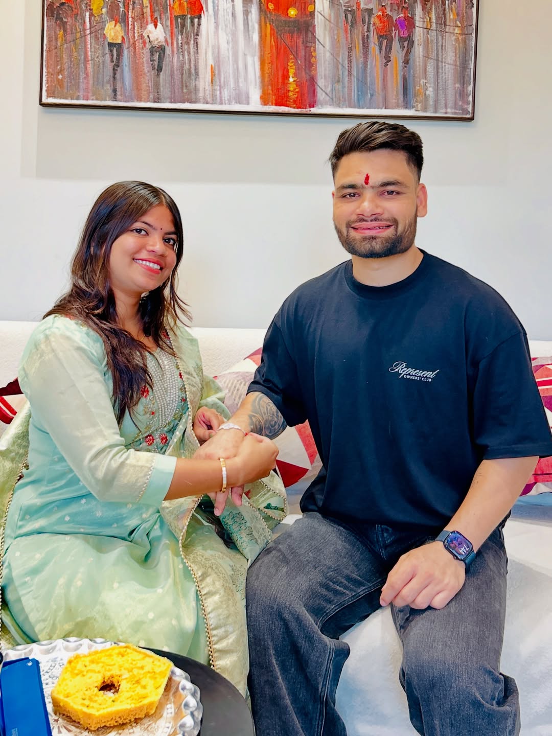 Cricketers Raksha Bandhan
